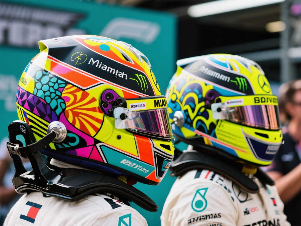 炫酷登场!诺里斯与杜汉本周迈阿密大奖赛将佩戴定制头盔亮相 炫酷登场!诺里斯与杜汉本周迈阿密大奖赛将佩戴定制头盔亮相
